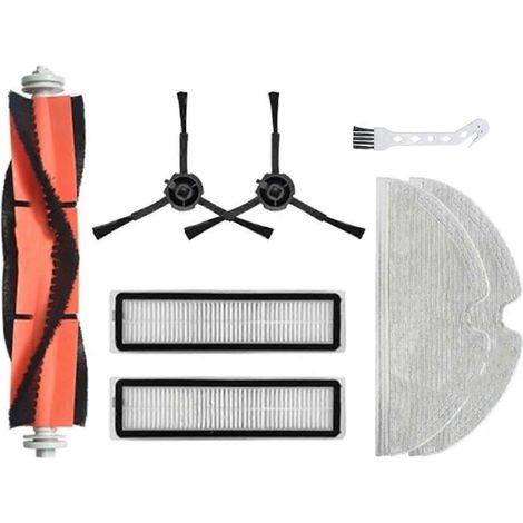 Accessoires de rechange pour aspirateur robot L600 : brosse latérale principale, filtre HEPA et lingette de nettoyage. (1/5)