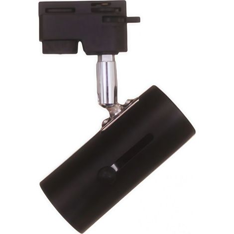 Support de spot LED sur rail E27 orientable – douille renforcée 3 fils, couleur noire, 220V pour éclairage intérieur (1/4)