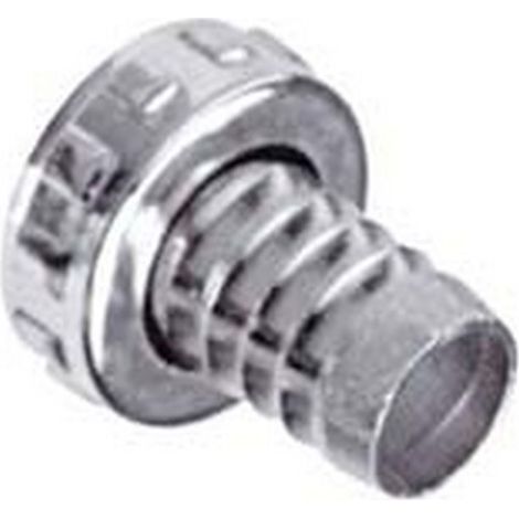 10PZ RACCORDO PORTAGOMMA OTTONE CROMATO RUBINETTO ghiera 3/4" ottone cromato