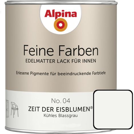 Alpina Feine Farben Lack No. 04 Zeit der Eisblumen blassgrau edelmatt 750 ml Buntlacke (1/2)