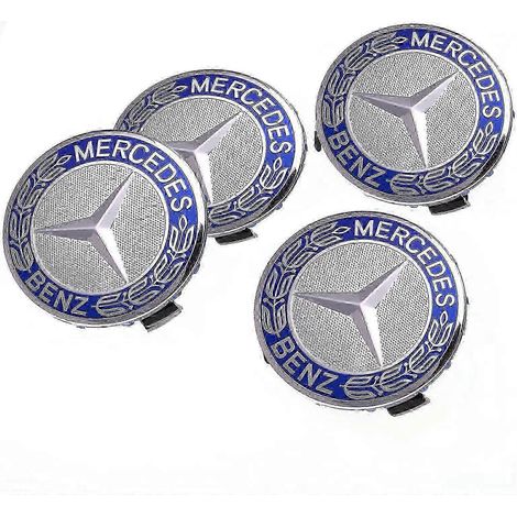 4 cache-moyeux de roue Benz, étiquettes, enjoliveurs centraux pour Mercedes-Benz, multicolores (en option)tiguJSLV (1/5)