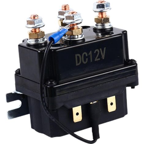 Windenrelais-kit, 12 V 250 A Windenmagnet-Practical Winds Equipped Magnetic Winch Kit de relais de voiture résistant à l'usure (1/5)