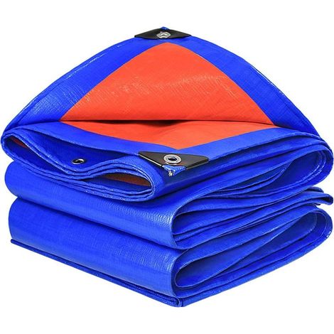 Bâche imperméable, bâche de Jardin avec œillets en Aluminium, bâche tissée bâche de Protection bâche de Bateau bâche pour Bois(2m4m) (1/5)