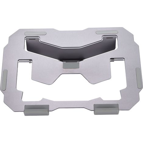 Support de bureau pour PC portable, ajustable en hauteur, design ergonomique et durable, couleur gris