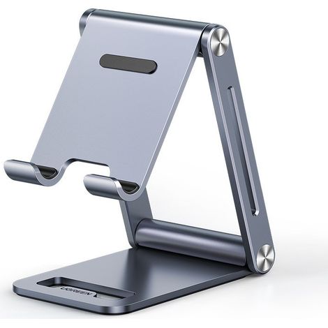Ugreen Metall Aluminium faltbarer Handyhalter Smartphone Schreibtisch Halter grau