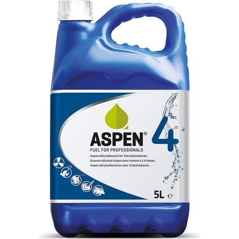 Carburant alkylate Hahnel 4 temps 5L – Combustion propre, moins d'émissions – Prêt à l'emploi pour tondeuses et tronçonneuses