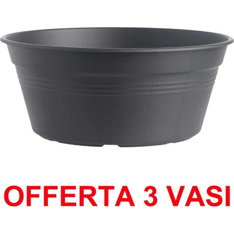 OFFERTA 3 VASO PER BULBI GREEN BASICS BOWL 27CM LIVING BLACK