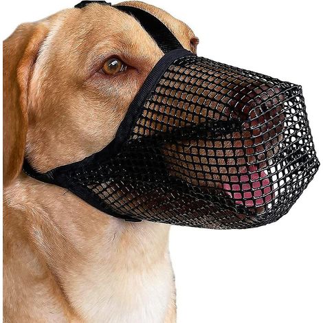 Atmungsaktiver, abgerundeter Netzmaulkorb für kleine, mittlere und große Hunde – XS, Schwarz (1/5)