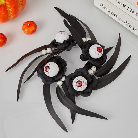 Couronne De Porte - Anneau À Bougie Pour Décoration D'Intérieur Et D'Extérieur - Pour Bougies Pilier Ou Théières - Idéal Pour Halloween Et Automne - 1 Pièce (1/5)