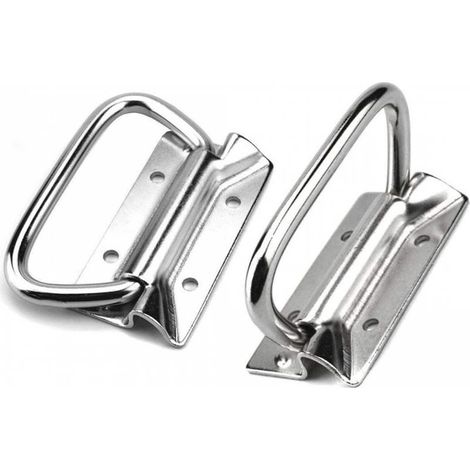 Edelstahlgriffe für Werkzeugkasten-Hebetüren (2er-Pack, silber) (1/4)