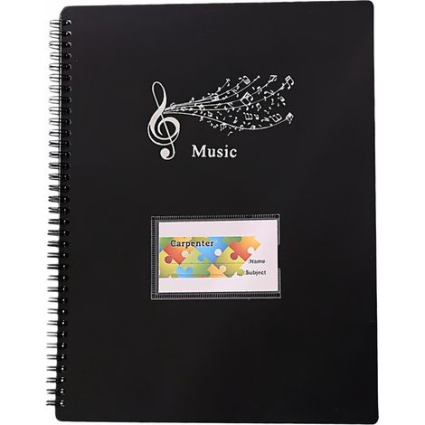 Pochette à partitions - 235 x 315 mm - 30 pages - Pochette à partitions à spirale - Anti-reflets (1/3)