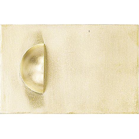 Devismes Tope de puerta latón pulido diámetro 90 mm