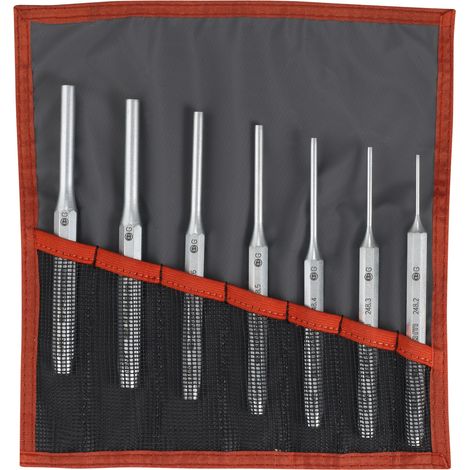 Facom – Jeu de 7 chasse-goupilles en trousse – Acier haute résistance – Diamètres 2 à 10 mm – Forme octogonale pour prise sécurisée (1/4)