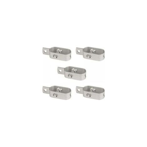 Lot de 5 tendeurs en acier galvanisé pour fil de clôture ou autres matériaux (1/4)