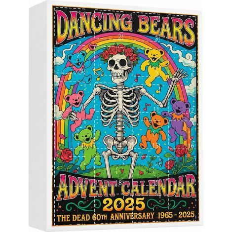 Calendrier de l'Avent surprise, boîte surprise, ornement en acrylique, ours dansant, 24 pièces (1/3)