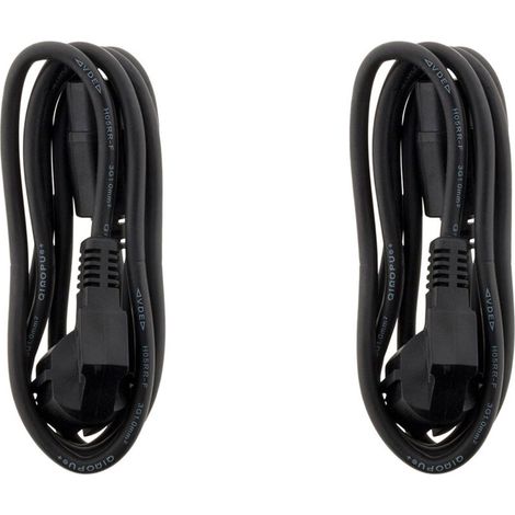 Lot de 2 cordons alimentation HO5RRF 3G1mm² classe 1 - (1/5)