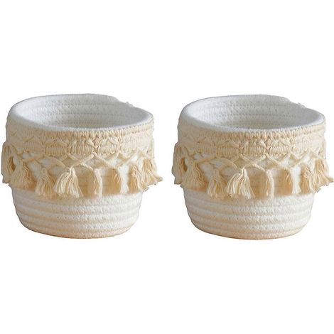 Porte-pinceaux de maquillage, panier de rangement pour peignes et brosses, style bohème, A (1/5)