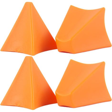Ensemble de 4 outils de joint en silicone résistants à haute température - 2 grands et 2 petits outils de calfeutrage en silicone, applicateurs réutilisables pour joints et mastics (1/5)