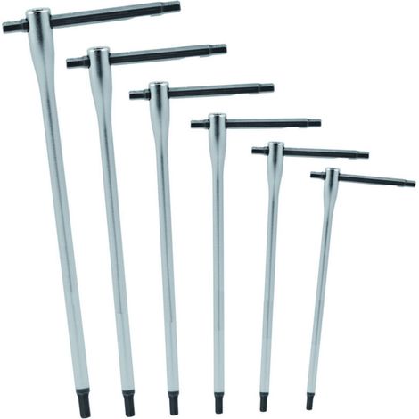 YMYNY Jeu de 9 clés Torx AT, longues, tige coulissante mâle T8 - T40 -