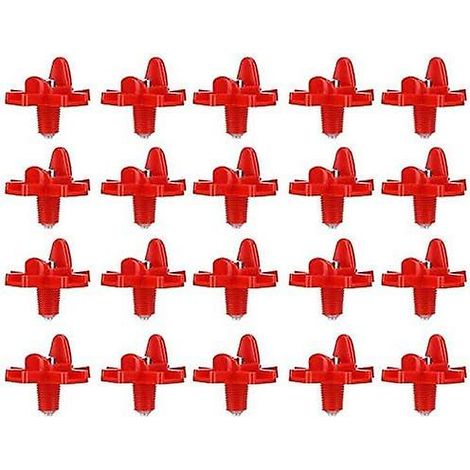 Lot de 20 tétines pour abreuvoirs automatiques à eau de source pour poules (1/5)