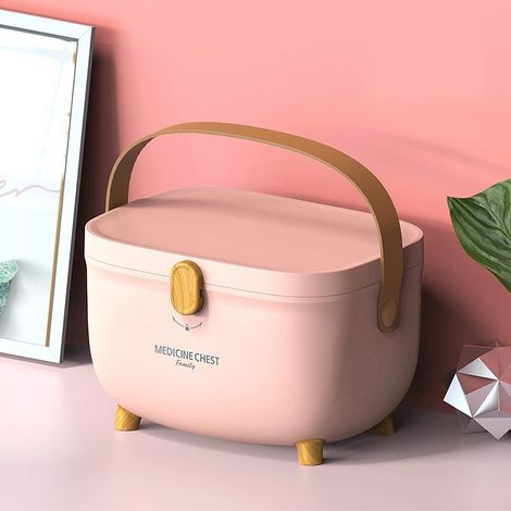 LOLLANDA Trousse de premiers secours à double couche et à plusieurs compartiments, boîte de rangement médical grande capacité, organiseur domestique (1/5)