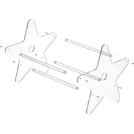 Support Bureau et Maison pour Grosse Capacité en Acrylique Transparent Étagère de Rangement Pratique et Élégante Disques Vinyles (1/5)