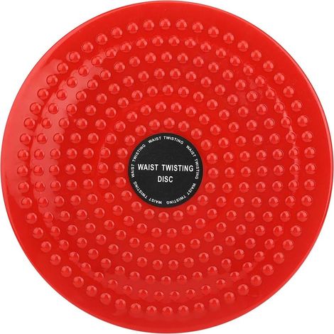 Disque de torsion abdominale résistant à l'usure et antidérapant pour usage domestique (rouge)