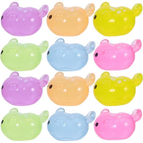 Figurines et Couleurs Variées Miniatures Miniature en Résine Lumineuse d'animaux Marins 18pcs, Décoration pour Aquarium Design pour Paysage (1/5)