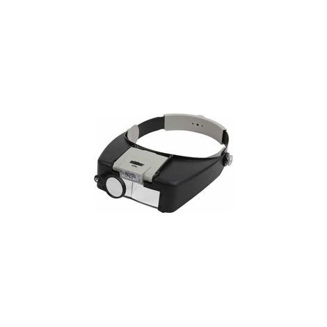 Memkey – Diadema con lupa LED 1.5x 3x 6.5x 8x 10x – Linterna frontal con lentes intercambiables – Para trabajos de precisión e inspecciones minuciosas - Crezuo