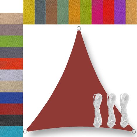 Voile d'ombrage Toile ombrage voiles d'ombrage pour Patio Triangulaire Triangle rectangulaire Toile d'ombrage ombrage imperméable pour terrasse Patio Jardin extérieur 2x2 2x3 3x3 4x3 4x4 6x4 5x5m (1/5)