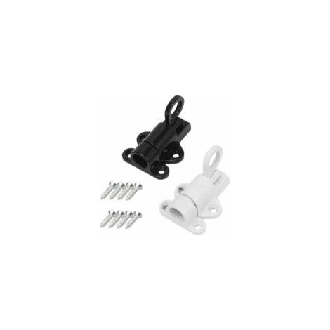 2 Stück automatisches Türschloss aus Aluminium, Türriegel mit Rückprallmechanismus, Federriegel aus Aluminiumlegierung, für Fenster, Schuppentüren, Haustüren - Crezuo