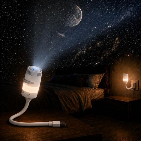 Veilleuse Projecteur Ciel Etoile 2 en 1 (1/5)