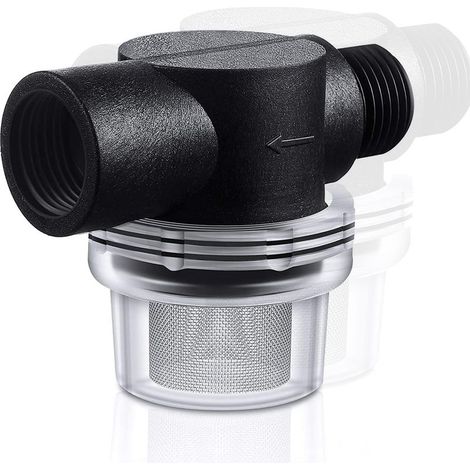 Filtre pré-filtre à visser pour pompe de jardin et distributeurs d'eau domestiques - Pompe à jet submersible pour machines à laver - 50 Mesh (1/5)
