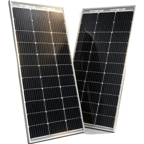 Pannello solare bifacciale, alta efficienza, 2 pezzi bifacciali da 100W (1/2)