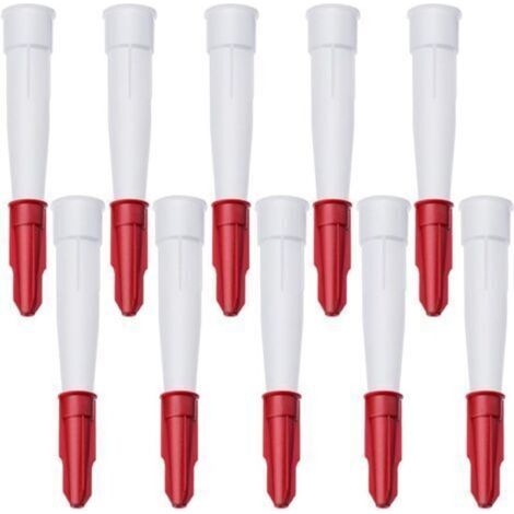 10 Pièces Embouts de Cartouche, Buse de Remplacement en Silicone, Buses Calfeutrage Plastique, Silicone Cartouche Douilles pour la Cuisine, la Maison (1/5)