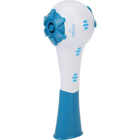 Appareil d'exercices respiratoires portable, entraîneur pulmonaire inspiratoire et expiratoire pour un soulagement naturel du mucus, bleu (1/5)