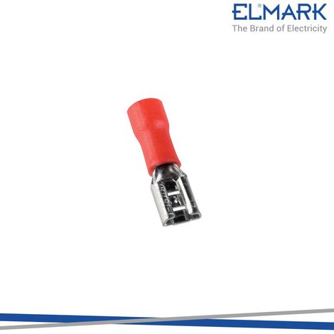 TERMINALI CAVI ISOLATI FDD FEMMINA 1.25-187/ROSSO 100PZ