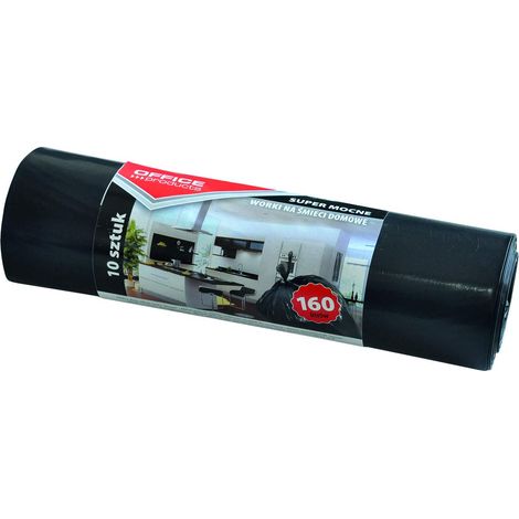 Office Products 22022242-05 - Sacchetti per la spazzatura, 160 l, 10 pezzi, extra forti, in LDPE (1/2)