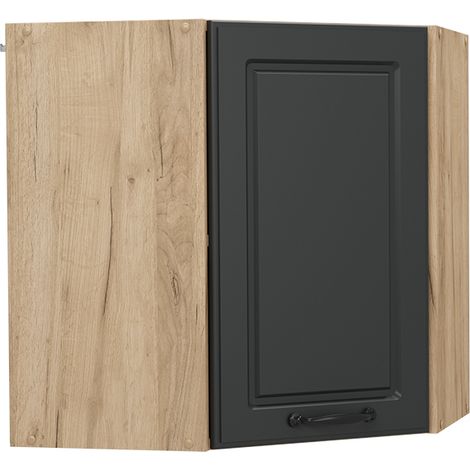 Mobile angolare da cucina R-Line, Antracite casa di campagna, 57 cm, Vicco