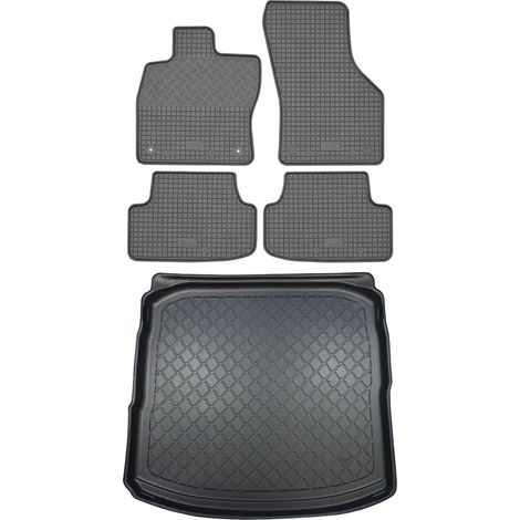 Set di tappetini in gomma per auto e tappetino per bagagliaio per Audi A3 8V berlina (4 porte) dal 09.2013 al 03.2020. (1/5)