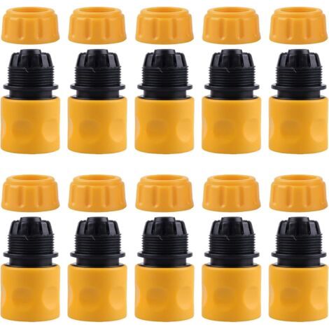 royaluxe-10PCS Raccords d'Arrosage Rapides 1/2 Tuyau Arrosage Connecteur Rapide en Plastique Connecteur de Raccord Tuyau D'arrosage pour Connecteur Robinet (1/5)