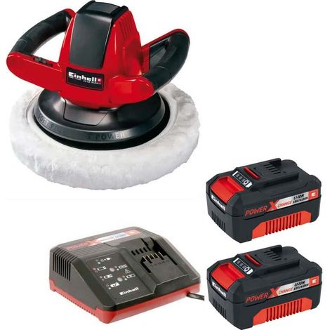 Einhell 18v Cordless Car Boat Buffer Polisher 254mm Power X Change 18v x2 4ah (1/4)