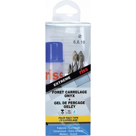 Kit percage ceramique gelzy + forets spéciaux dia. 6-8-10mm mm
