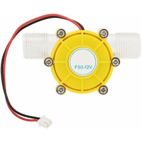 Bardusch-DC 12V Micro turbine hydraulique Générateur d'eau DC manuel petit filetage mâle hydroélectrique puissance de l'eau hydroélectrique jaune dispositif de génération d'énergie(12V) (1/5)
