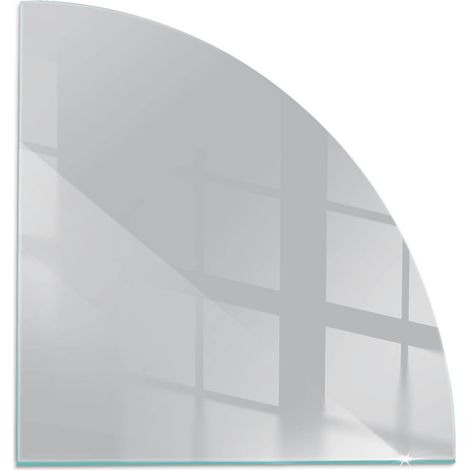 Plaque de protection en verre trempé pour cheminée protection contre les étincelles Couleur Gris clair 1/4 100x100 cm (1/5)
