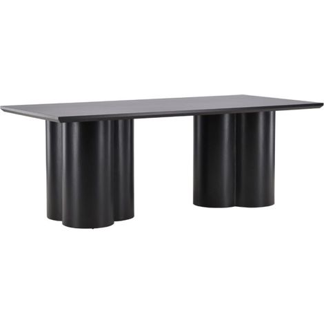 Table à Manger Design "Olivia" 210 cm Noir (1/5)