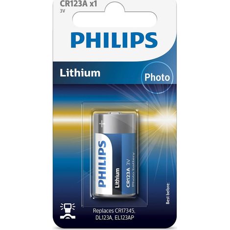 Batterien philips lithium cr123 3v pack 1