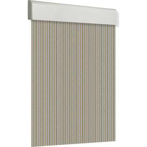 Tenda per porta 90x210cm piatta grezza n. 10 cristallo-oro (1/3)