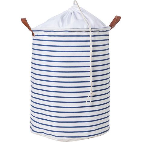 Paniers de rangement de 45 cm (18 pouces) pour vêtements, paniers à linge à cordon, sac à linge pliable, paniers à linge pliables grande capacité (1/5)