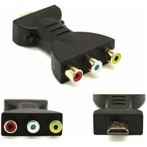 Adaptateur Hdmi Mâle Vers 3 Rca Femelle Composite Av Audio Vidéo Convertisseur Tv (1/5)